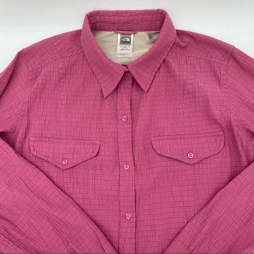 The North Face Eddie Bauer 2 Hiking Casual Outdoors Tops Button Up Blouse Shirts - Picture 4 of 7